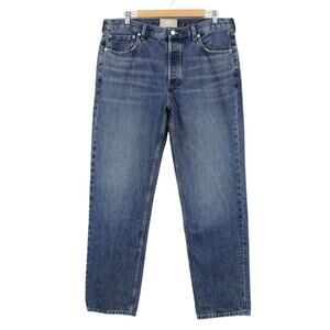 NWOT Everlane The Everybody High Rise Straight Leg Jean Medium Wash Size 32